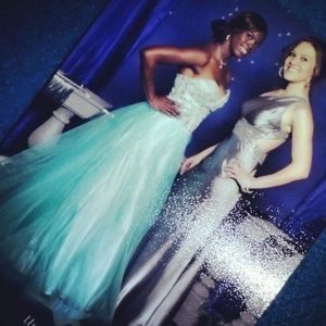 Deb Dresses - Teal ball gown Deb Dresses - Teal ball gown